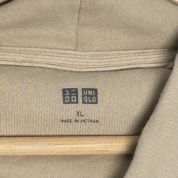 Uniqlo Sweat Pullover Cotton Hoodie in Beige Sz XL - Picture 4 of 7